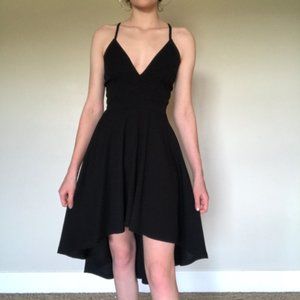 Black high low formal dress